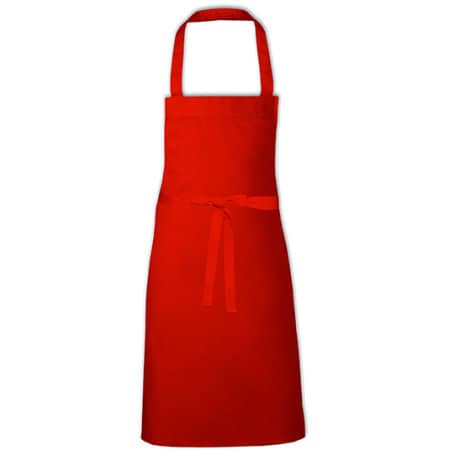 Cotton Barbecue Apron in Red (ca. Pantone 200) von Link Kitchen Wear (Artnum: X1008